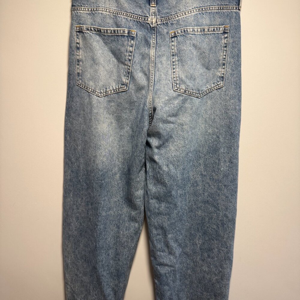 GAP High Rise Crossover Barrel Jeans 32 T - Picture 6 of 9